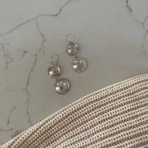 925 silver TH Elegant Silver Drop Earrings